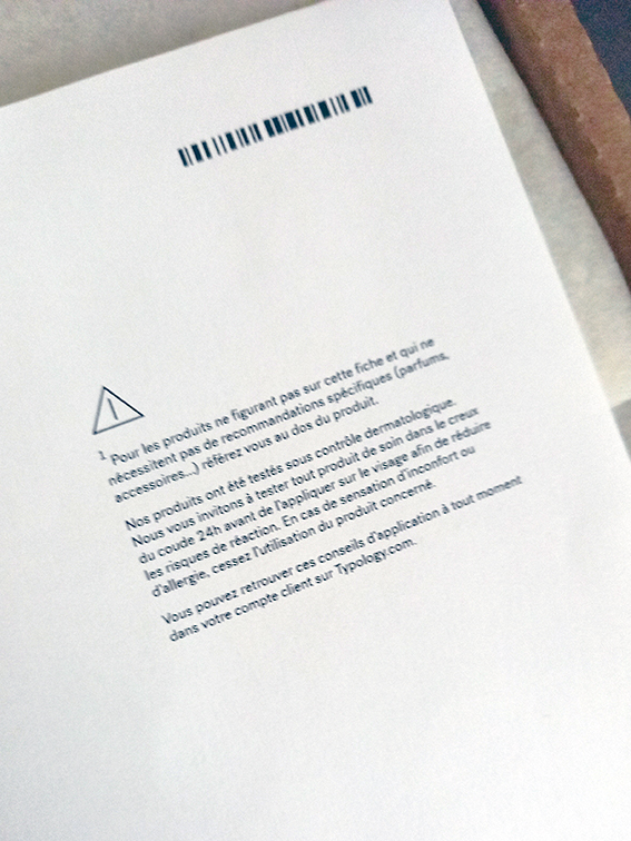 Feuillet Typology unboxing